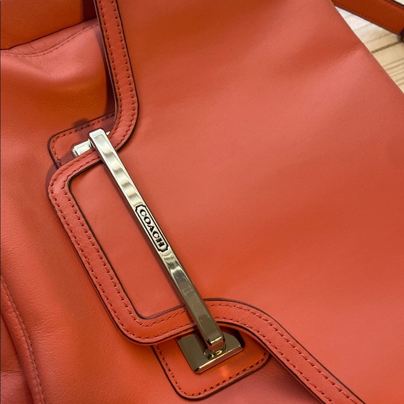 Coach Coral Leather Shoulder Bag - Picture 2 of 10